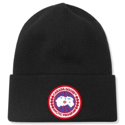 Canada Goose Arctic Disc Toque Black Beanie< Hats & Caps