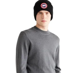 Canada Goose Arctic Disc Toque Black Beanie< Hats & Caps