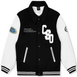 Carsicko Racing Club Black Varsity Jacket< Coats & Jackets