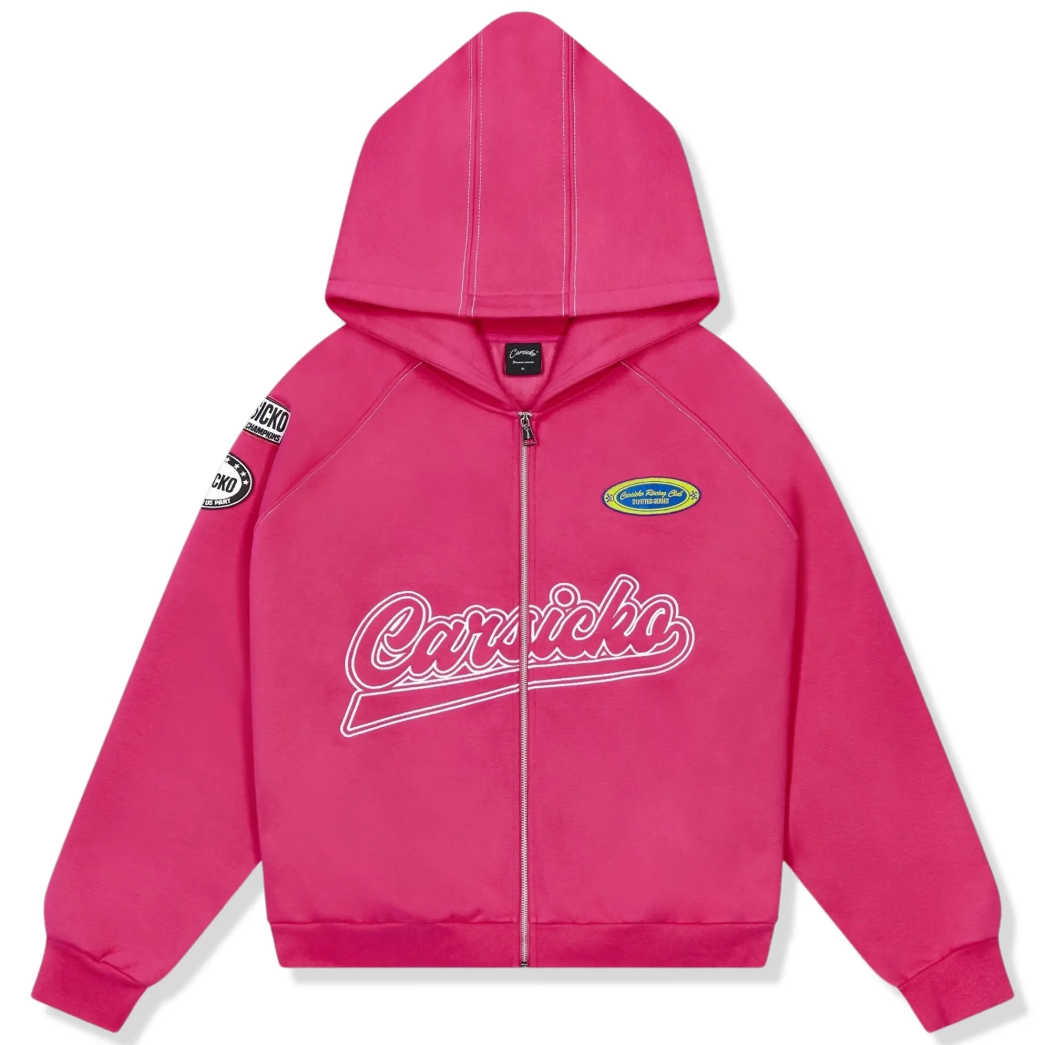 Carsicko Racing Club Pink Hoodie< Sweatshirts & Hoodies