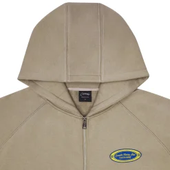Carsicko Racing Club Zip-Up Cream Hoodie< Sweatshirts & Hoodies