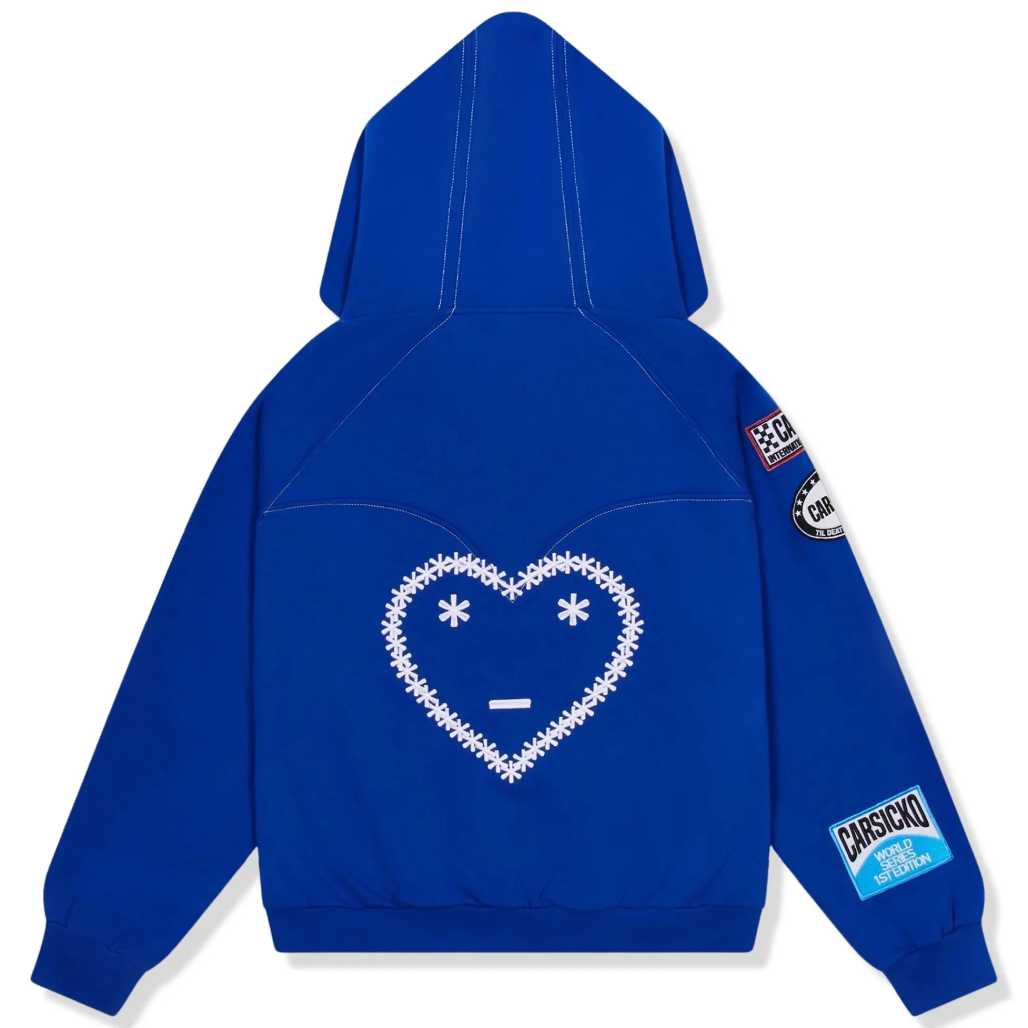 Carsicko Racing Club Zip-Up Blue Hoodie< Sweatshirts & Hoodies
