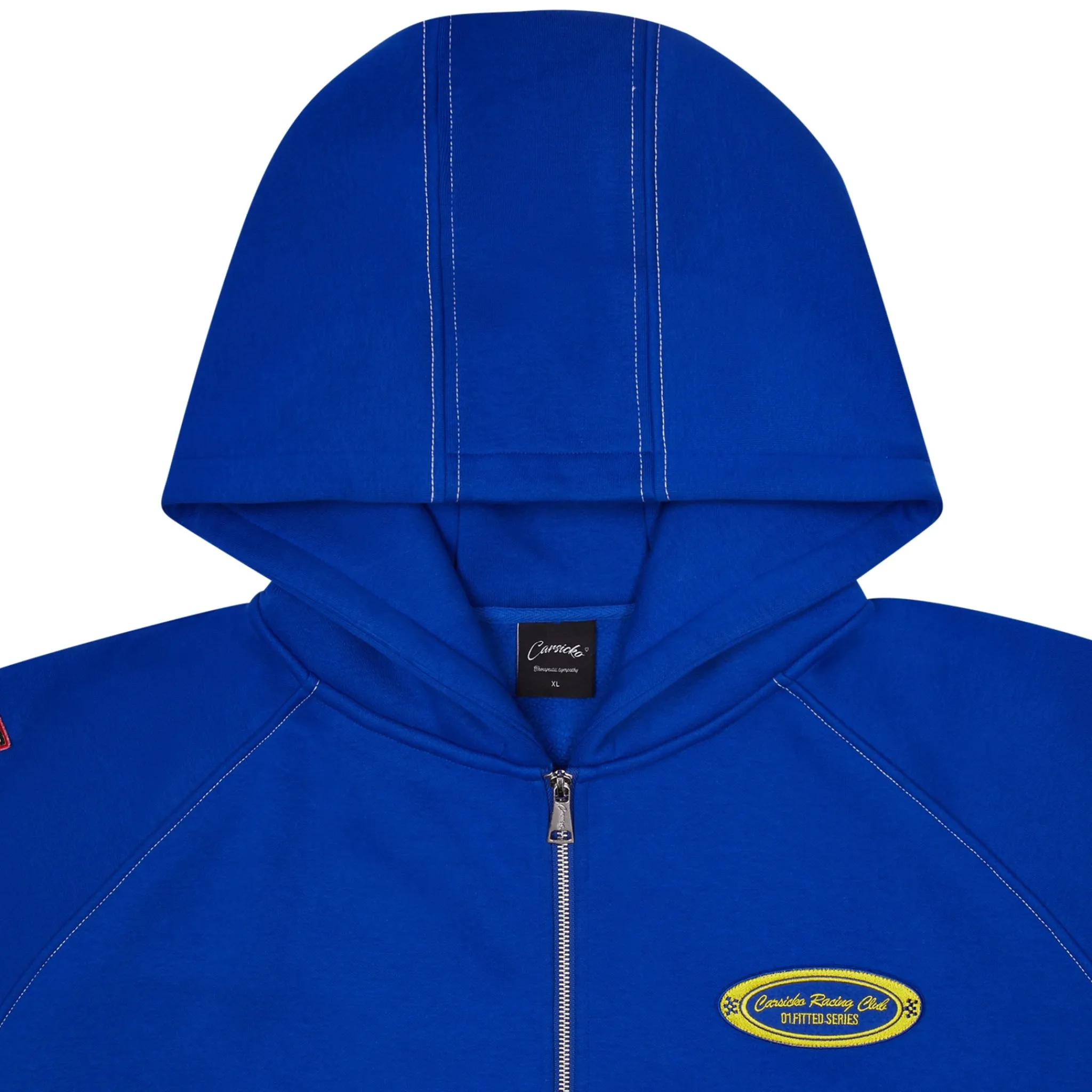 Carsicko Racing Club Zip-Up Blue Hoodie< Sweatshirts & Hoodies