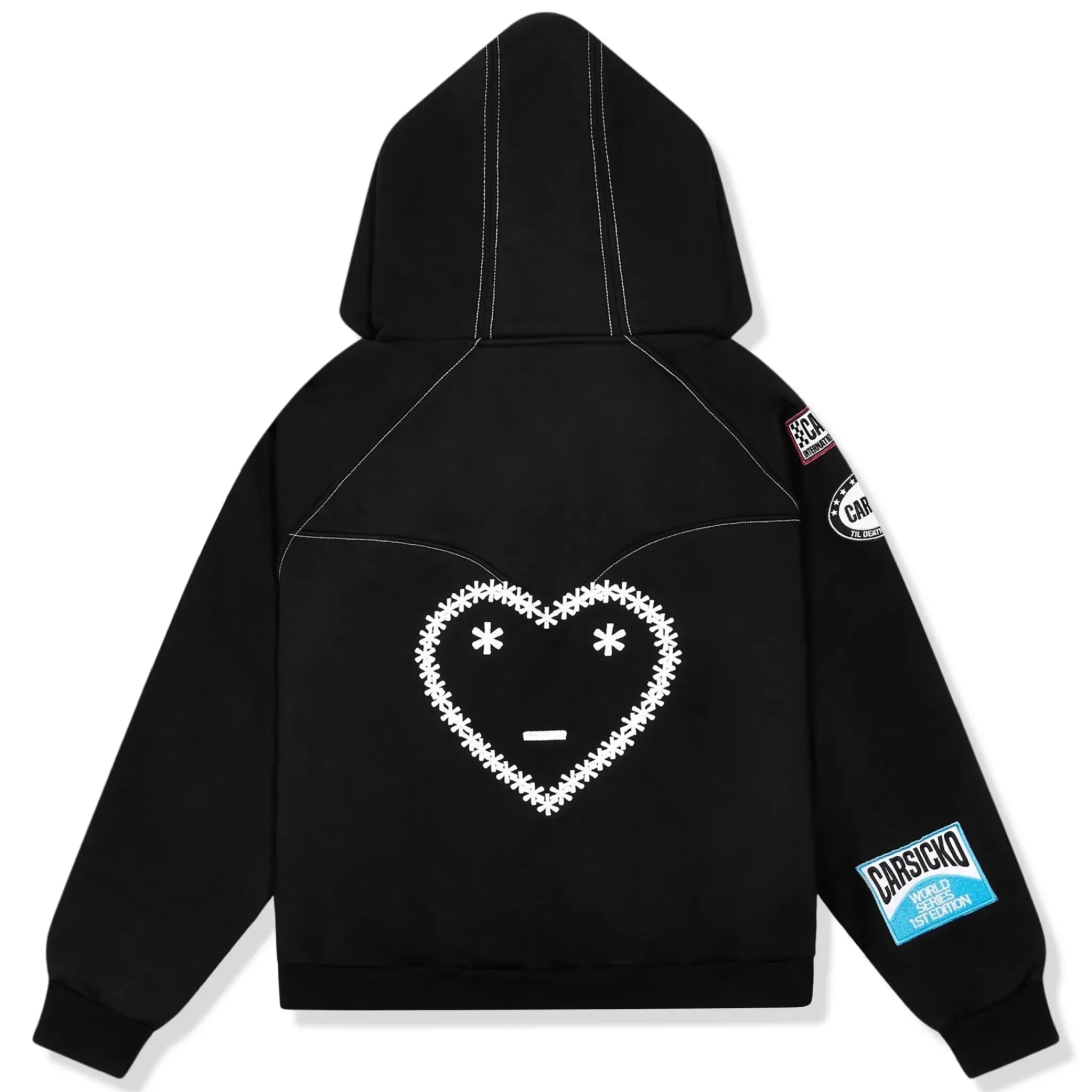 Carsicko Racing Club Zip-Up Black Hoodie< Sweatshirts & Hoodies