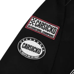 Carsicko Racing Club Zip-Up Black Hoodie< Sweatshirts & Hoodies