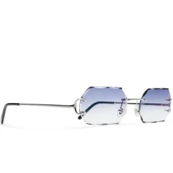 Cartier Eyewear CT00920-002 C Decor Diamond Cut Sunglasses< Sunglasses