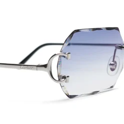 Cartier Eyewear CT00920-002 C Decor Diamond Cut Sunglasses< Sunglasses