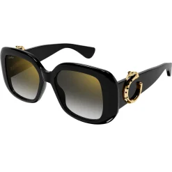 Cartier Eyewear CT0471S-001 Black Grey Sunglasses< Sunglasses