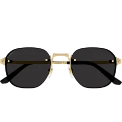 Cartier Eyewear CT0459S-001 Gold Grey Sunglasses< Sunglasses