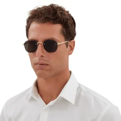 Cartier Eyewear CT0459S-001 Gold Grey Sunglasses< Sunglasses