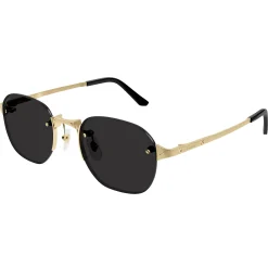 Cartier Eyewear CT0459S-001 Gold Grey Sunglasses< Sunglasses