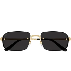 Cartier Eyewear CT0460S-001 Gold Grey Sunglasses< Sunglasses