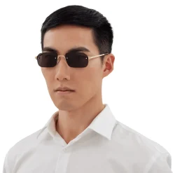 Cartier Eyewear CT0460S-001 Gold Grey Sunglasses< Sunglasses