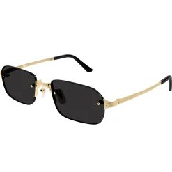 Cartier Eyewear CT0460S-001 Gold Grey Sunglasses< Sunglasses