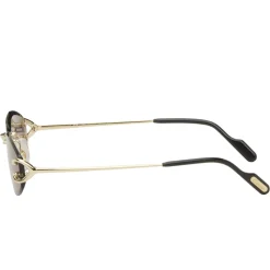 Cartier Eyewear CT0467S-001 Gold Grey Sunglasses< Sunglasses