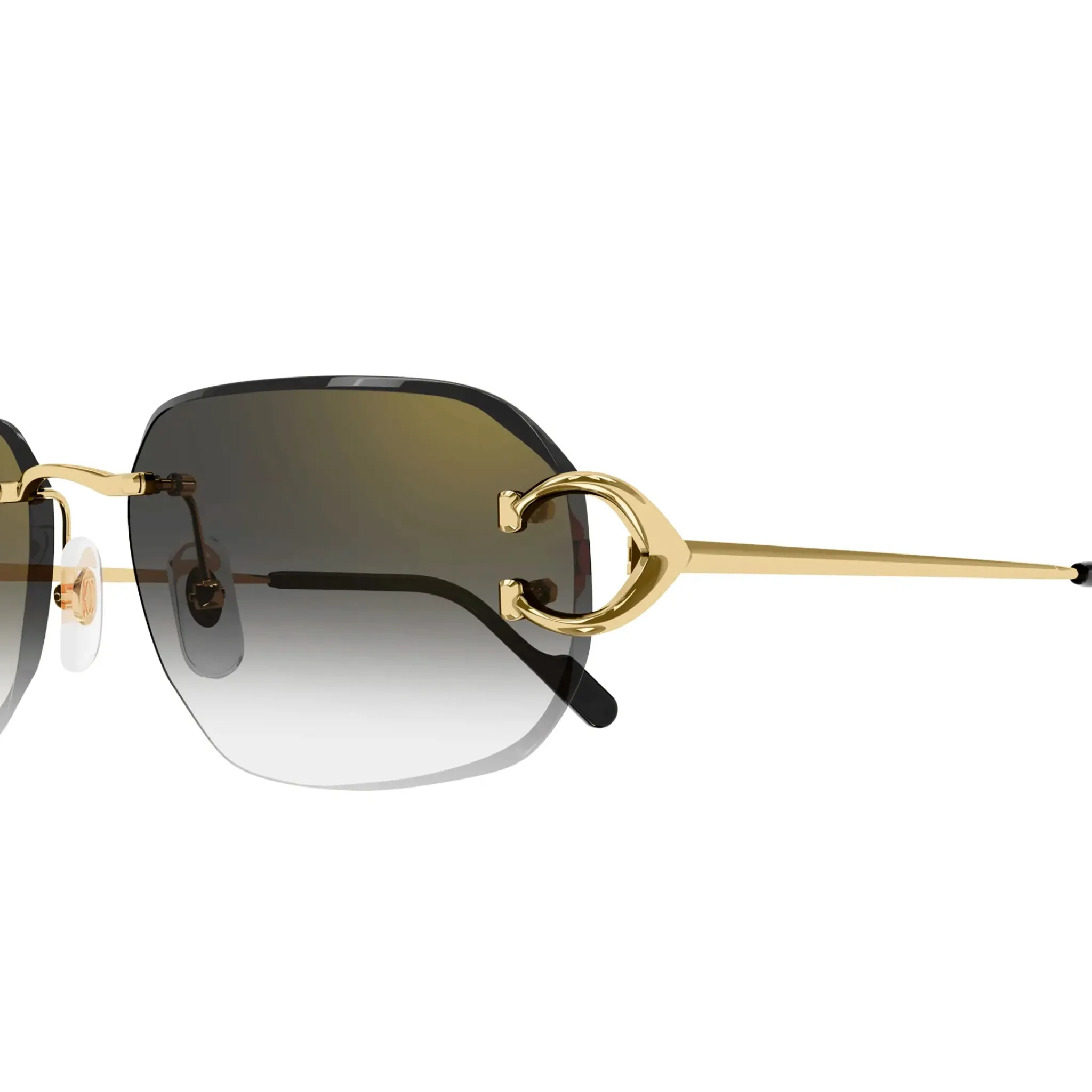 Cartier Eyewear CT0468S-001 Gold Grey Sunglasses< Sunglasses