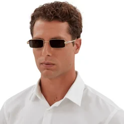 Cartier Eyewear CT0473S-001 Panthere De Cartier Gold Grey Sunglasses< Sunglasses