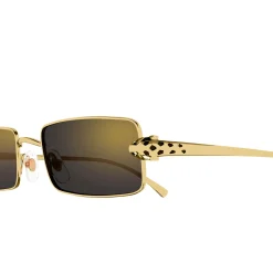 Cartier Eyewear CT0473S-001 Panthere De Cartier Gold Grey Sunglasses< Sunglasses