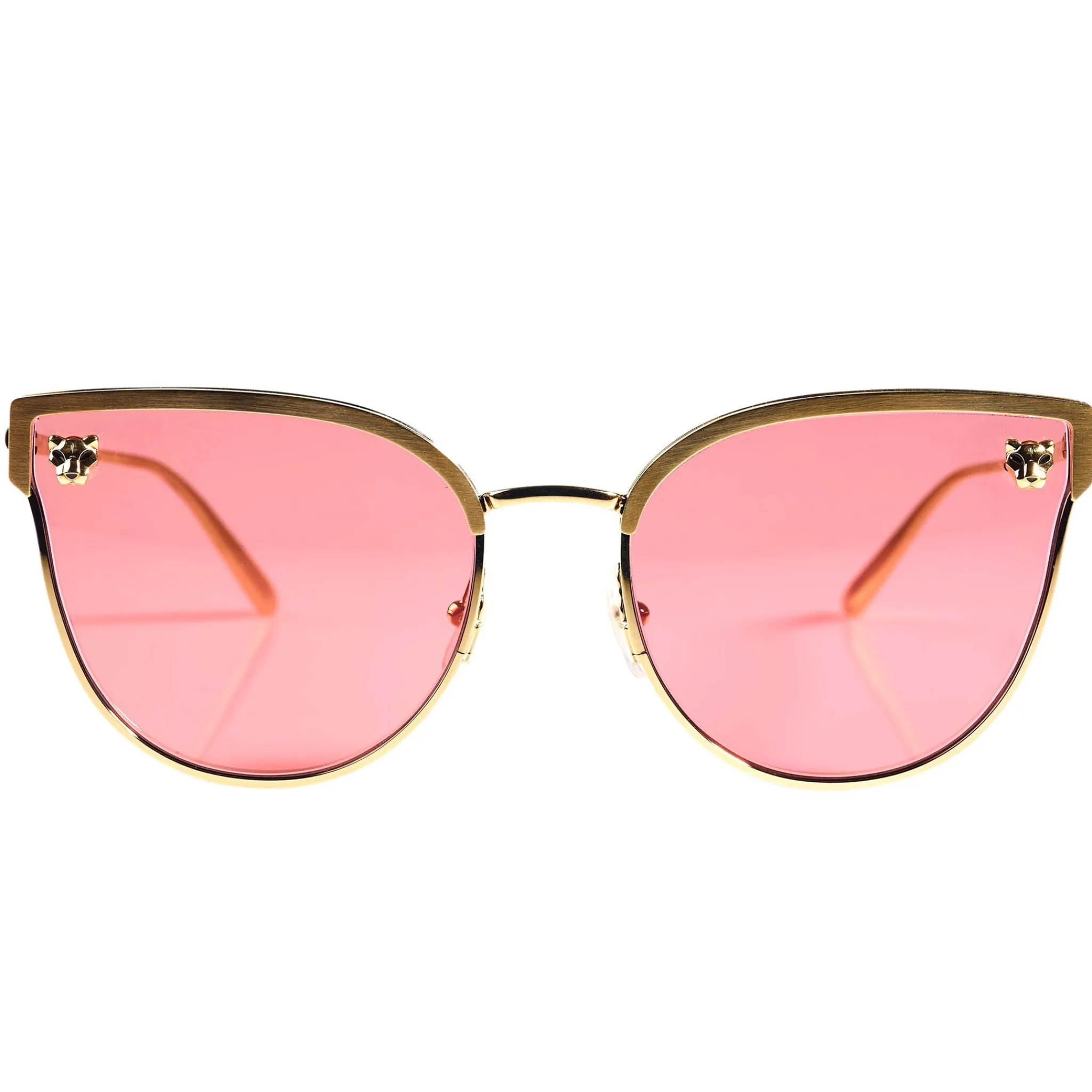 Cartier Eyewear CT0198S-004 Panthre De Cartier Pink Gold Sunglasses< Sunglasses