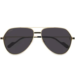Cartier Eyewear CT0334S-001 Premier De Cartier Gold Grey Sunglasses< Sunglasses