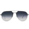 Cartier Eyewear CT0229S-004 Santos De Cartier Silver Sunglasses< Sunglasses