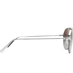 Cartier Eyewear CT0229S-004 Santos De Cartier Silver Sunglasses< Sunglasses