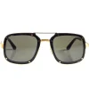 Cartier Eyewear CT0194S-002 Santos De Cartier Silver Sunglasses< Sunglasses
