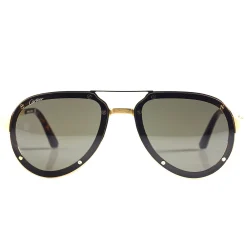 Cartier Eyewear CT0195S-002 Santos De Cartier Gold Sunglasses< Sunglasses