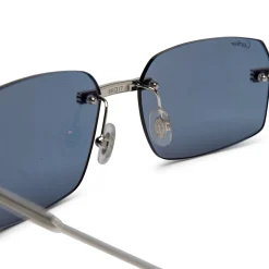 Cartier Eyewear CT0271S-003 Silver Blue Sunglasses< Sunglasses