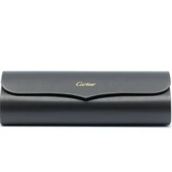 Cartier Eyewear CT0464S-003 White Gold Green Sunglasses< Sunglasses