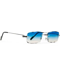 Cartier Eyewear Custom CT0343O-002 C Decor Rimless Sunglasses< Sunglasses