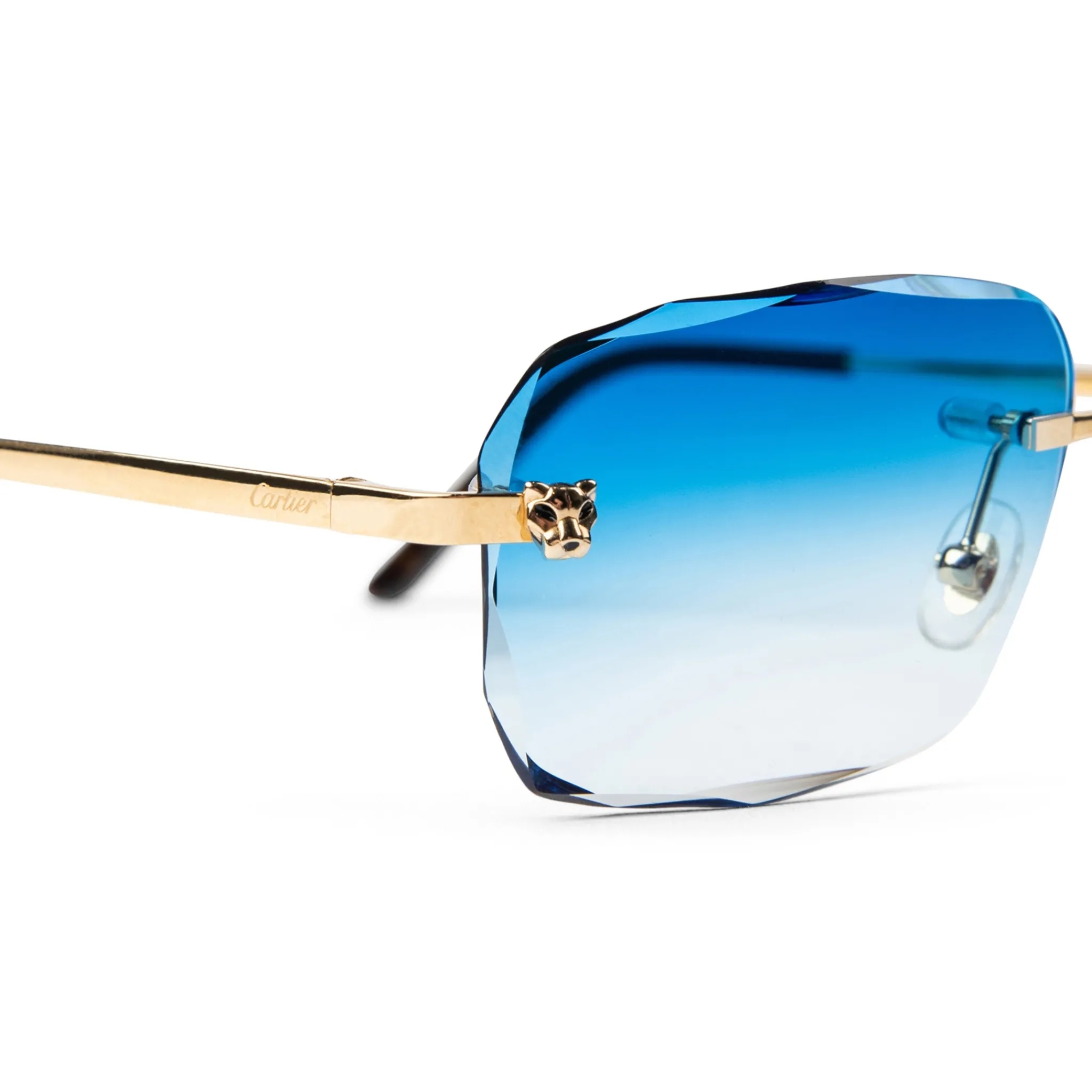 Cartier Eyewear Custom CT0148O-001 Panthere De Cartier Rimless Sunglasses< Sunglasses