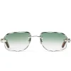 Cartier Eyewear Custom CT0052O-009 C Decor Rimless Sunglasses< Sunglasses
