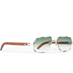 Cartier Eyewear Custom CT0052O-009 C Decor Rimless Sunglasses< Sunglasses