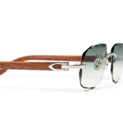 Cartier Eyewear Custom CT0052O-009 C Decor Rimless Sunglasses< Sunglasses