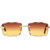 Cartier Eyewear Custom CT0167O-004 Santos De Cartier Rimless Sunglasses< Sunglasses