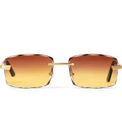 Cartier Eyewear Custom CT0167O-004 Santos De Cartier Rimless Sunglasses< Sunglasses