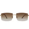 Cartier Eyewear Custom CT0148O-001 Panthere De Cartier Rimless Sunglasses< Sunglasses