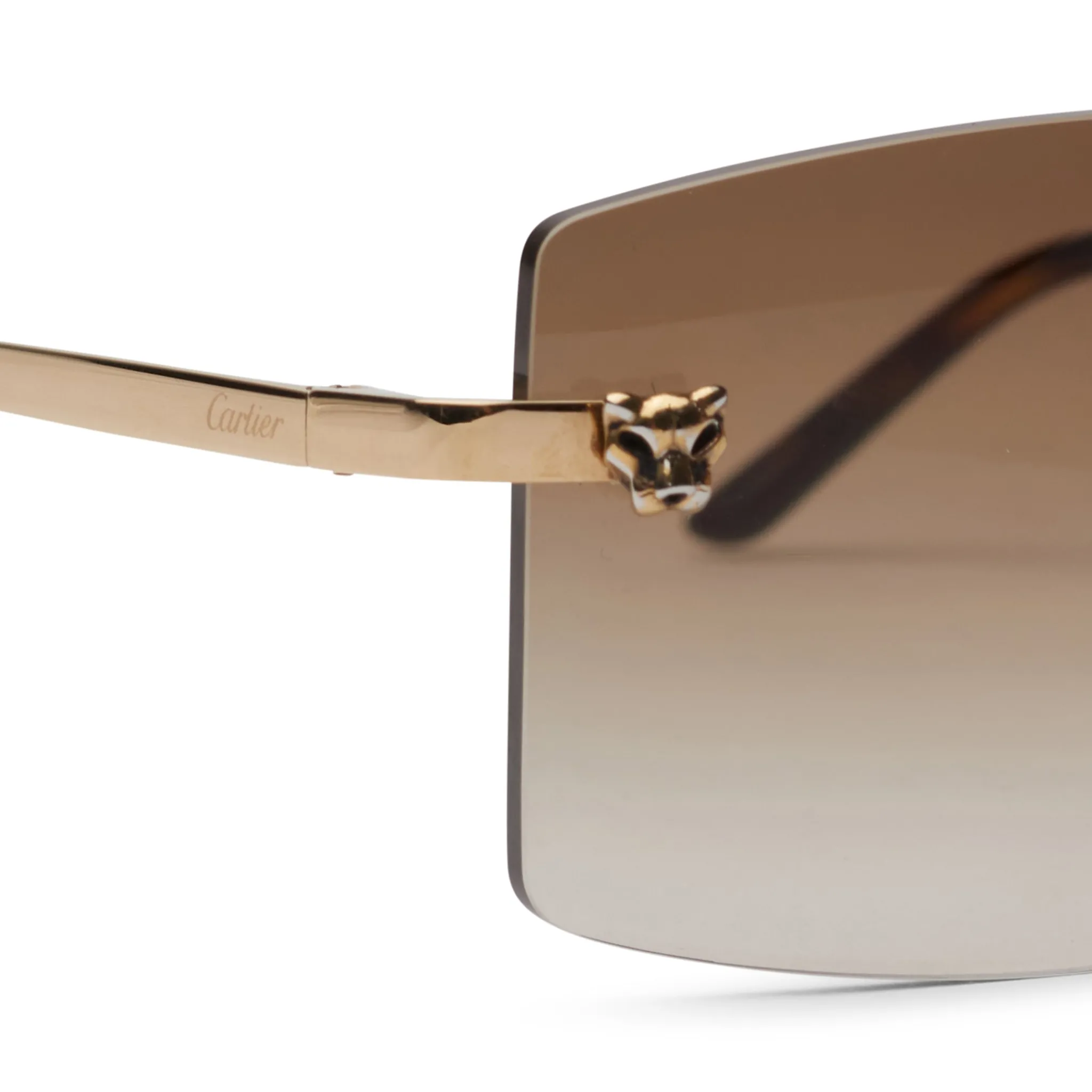Cartier Eyewear Custom CT0148O-001 Panthere De Cartier Rimless Sunglasses< Sunglasses