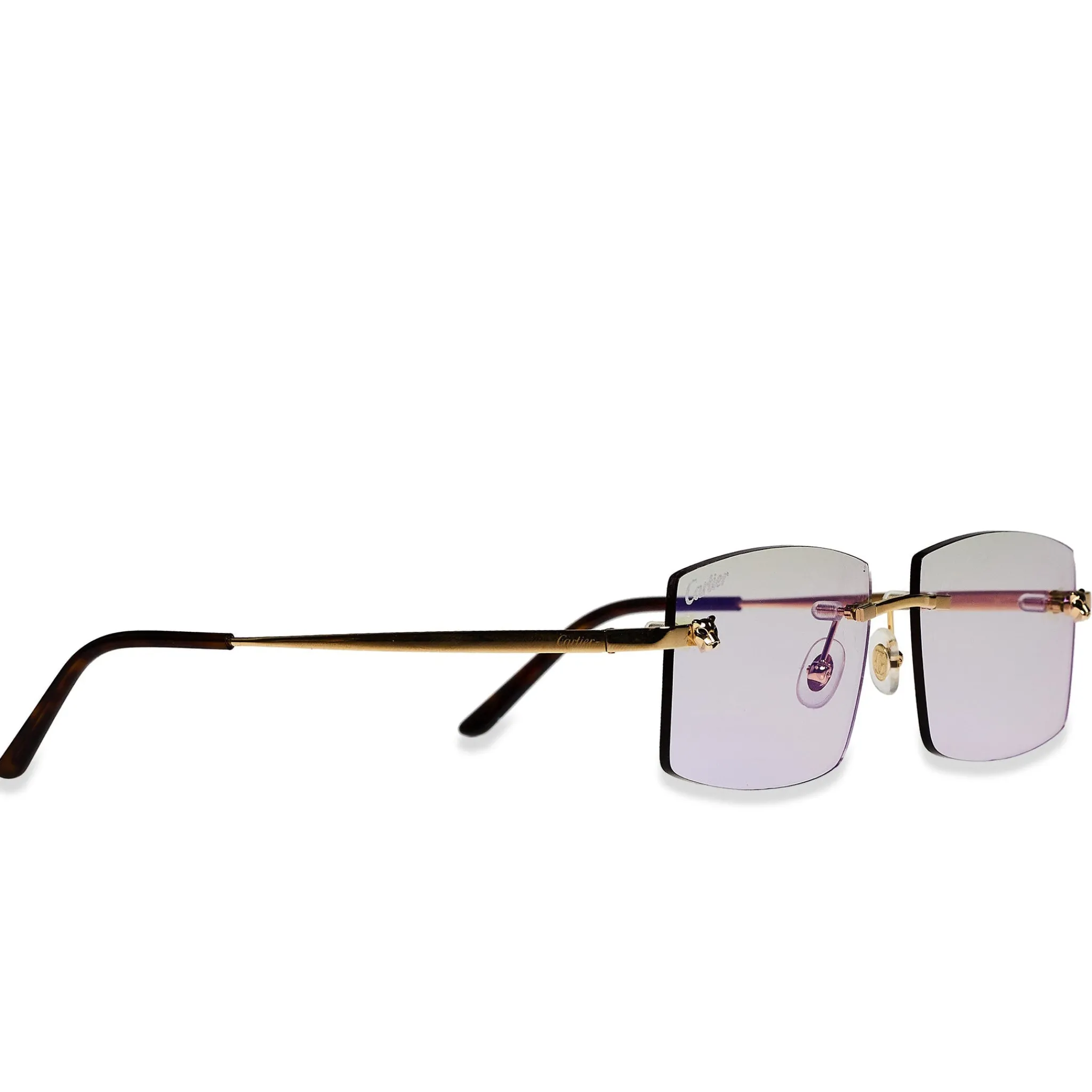 Cartier Eyewear Custom CT0148O-001 Panthere De Cartier Rimless Sunglasses< Sunglasses