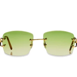 Cartier Eyewear Custom CT00920-001 C Decor Rimless Sunglasses< Sunglasses