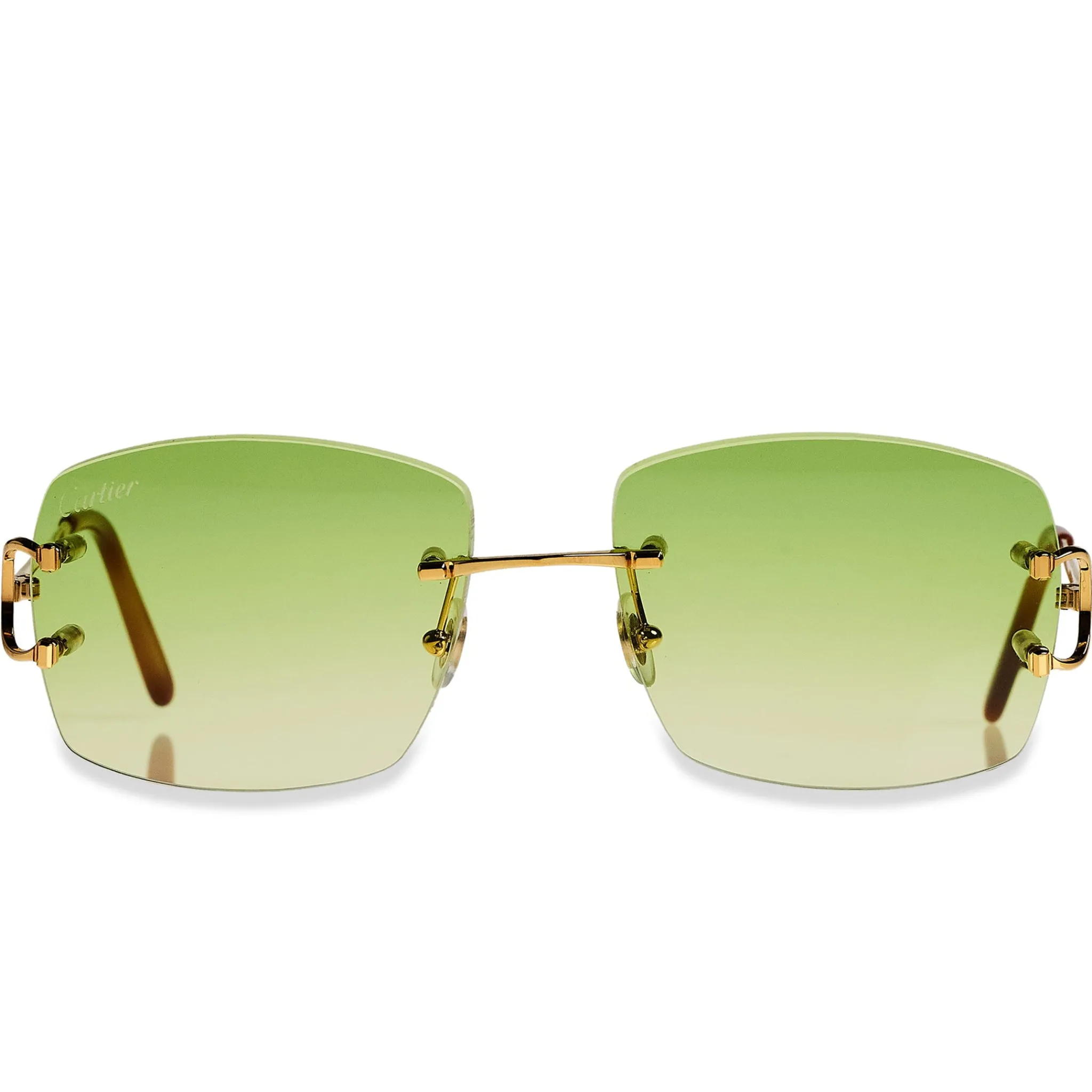 Cartier Eyewear Custom CT00920-001 C Decor Rimless Sunglasses< Sunglasses