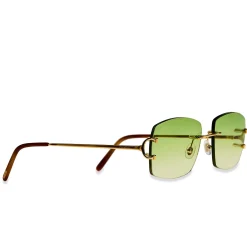 Cartier Eyewear Custom CT00920-001 C Decor Rimless Sunglasses< Sunglasses