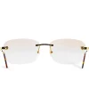 Cartier Eyewear Custom CT01480 Panthere De Cartier Rimless Sunglasses< Sunglasses