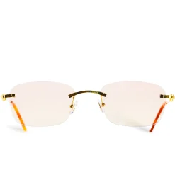 Cartier Eyewear Custom CT0045O-002 C Decor Rimless Sunglasses< Sunglasses