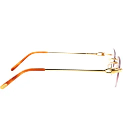 Cartier Eyewear Custom CT0045O-002 C Decor Rimless Sunglasses< Sunglasses