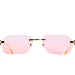 Cartier Eyewear Custom CT0113O-001 Panthere De Cartier Rimless Sunglasses< Sunglasses