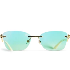 Cartier Eyewear Custom CT0120O-002 Panthere De Cartier Rimless Sunglasses< Sunglasses