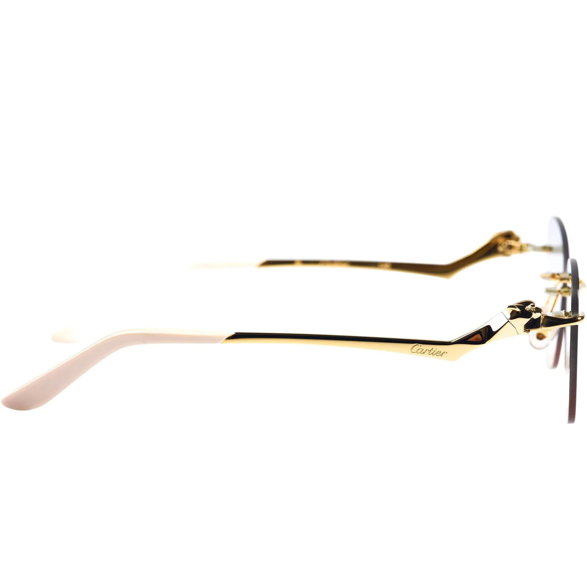 Cartier Eyewear Custom CT0120O-002 Panthere De Cartier Rimless Sunglasses< Sunglasses