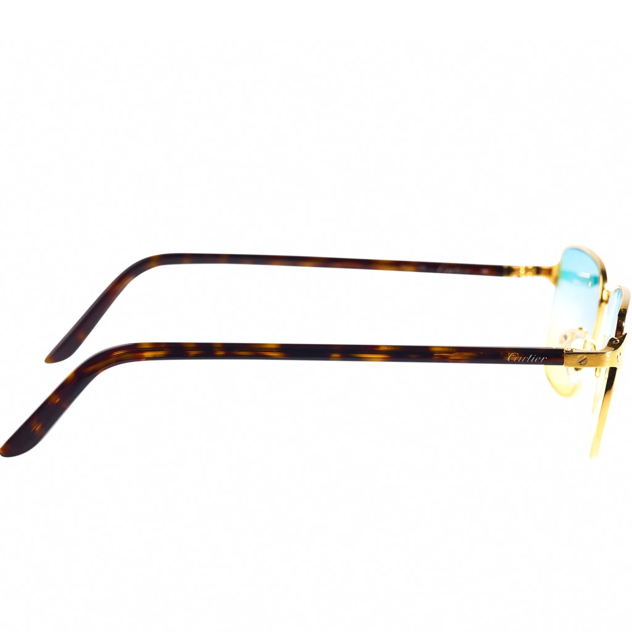 Cartier Eyewear Custom CT0216OA-003 Santos De Cartier Rimless Sunglasses< Sunglasses